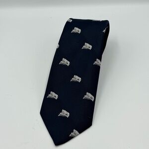 Vintage Penn State Nittany Lions Statue Navy Blue Textured Neck Polyester PSU